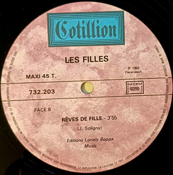 Les Filles - A La Vanille | Cotillion (732 203) - 3