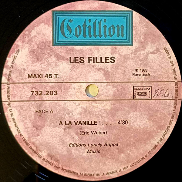 Les Filles - A La Vanille | Cotillion (732 203) - 2