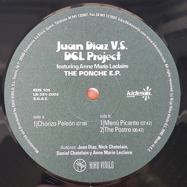 Juan Diaz vs. DCL Project - The Ponche E.P. | Kidesol Records (KDS 105) - 3