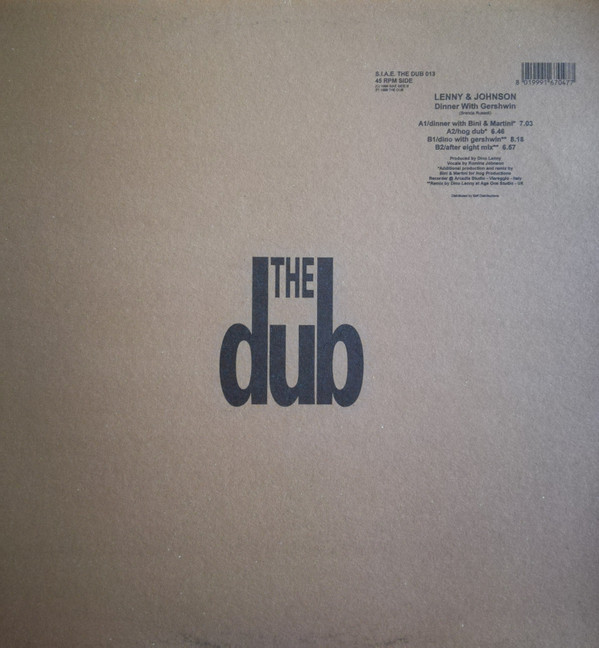 Lenny & Johnson - Dinner With Gershwin | The Dub (THE DUB 013)