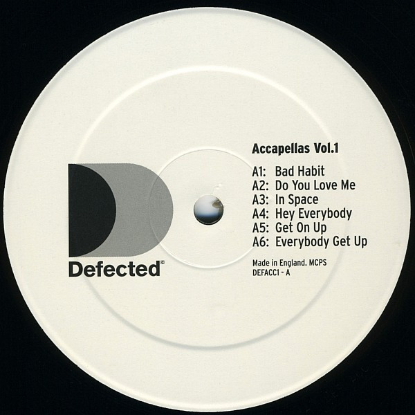 Various - Defected Accapellas Vol.1 | Defected (DEFACC1) - 2 Various - Defected Accapellas Vol.1 | Defected (DEFACC1) - 2