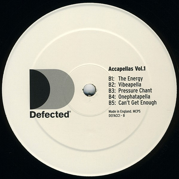 Various - Defected Accapellas Vol.1 | Defected (DEFACC1) - 3 Various - Defected Accapellas Vol.1 | Defected (DEFACC1) - 3