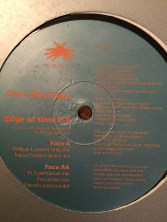 Choc Electrique - Edge Of Time EP | Invincis (INVT 006) - main Choc Electrique - Edge Of Time EP | Invincis (INVT 006) - main