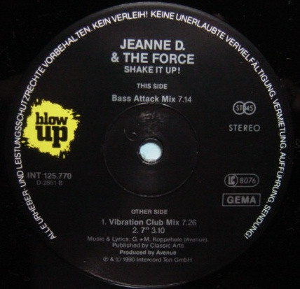 Jeanne D. And The Force - Shake It Up! | Blow Up (INT 125.770) - 3