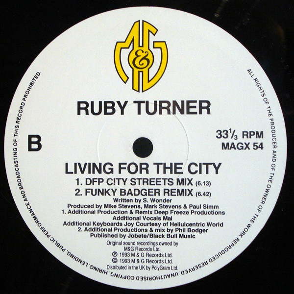 Ruby Turner - Living For The City | M&G (MAGX 54) - 4 Ruby Turner - Living For The City | M&G (MAGX 54) - 4
