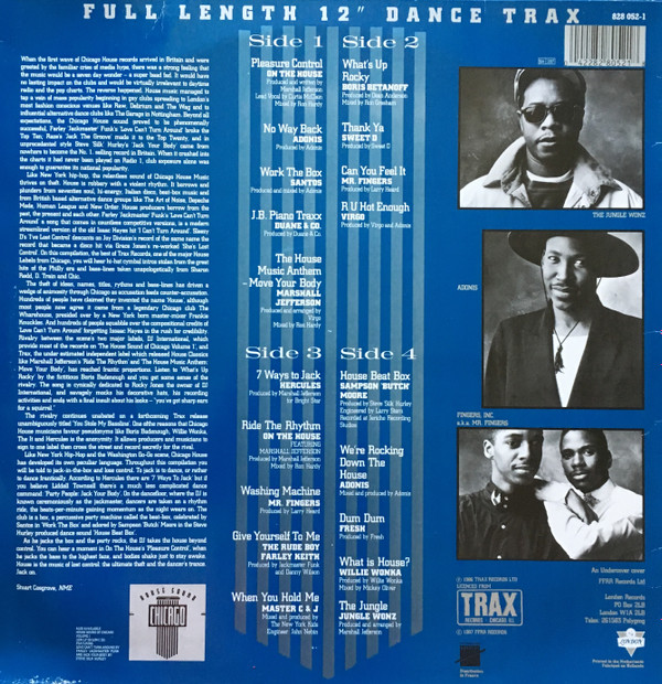 Various - The House Sound Of Chicago - Vol. II - Chicago Trax | London Records (828 052-1) - 2 Various - The House Sound Of Chicago - Vol. II - Chicago Trax | London Records (828 052-1) - 2