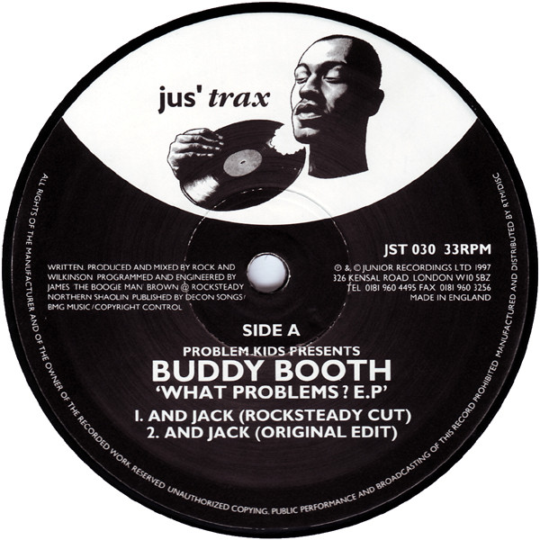 Problem Kids Presents Buddy Booth - What Problems? E.P | Jus' Trax (JST 030) - main