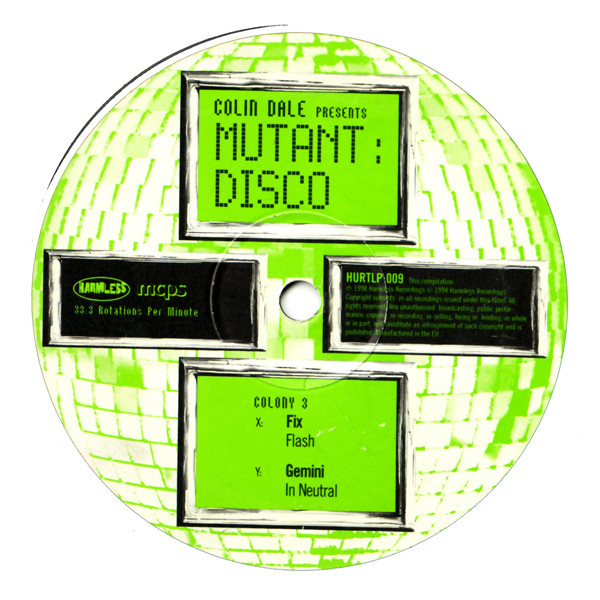 Colin Dale - Mutant Disco | Harmless (HURTLP 009) - 4 Colin Dale - Mutant Disco | Harmless (HURTLP 009) - 4