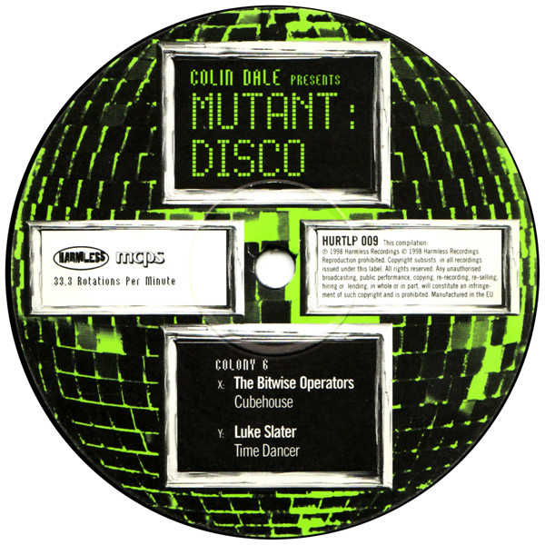 Colin Dale - Mutant Disco | Harmless (HURTLP 009) - 7 Colin Dale - Mutant Disco | Harmless (HURTLP 009) - 7
