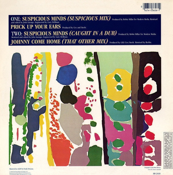 Fine Young Cannibals - Suspicious Minds | I.R.S. Records (IRS-23626) - 2
