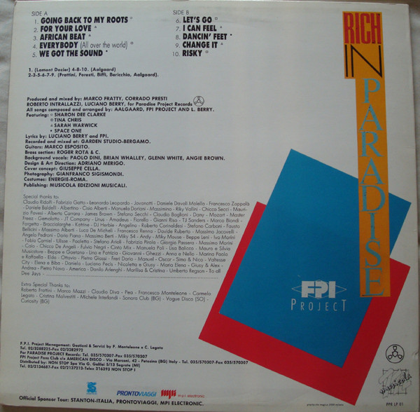 FPI Project - Rich In Paradise | Paradise Project Records (PPR LP 01) - 2 FPI Project - Rich In Paradise | Paradise Project Records (PPR LP 01) - 2