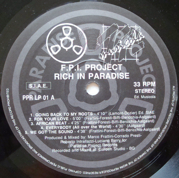 FPI Project - Rich In Paradise | Paradise Project Records (PPR LP 01) - 5 FPI Project - Rich In Paradise | Paradise Project Records (PPR LP 01) - 5