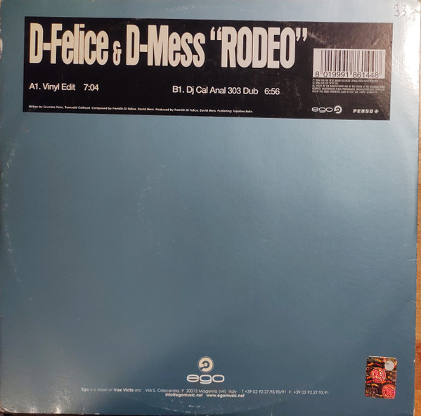 Franklin-D-Felice & D.Mess - Rodeo | Ego Music (EGO MIX 044) - main Franklin-D-Felice & D.Mess - Rodeo | Ego Music (EGO MIX 044) - main