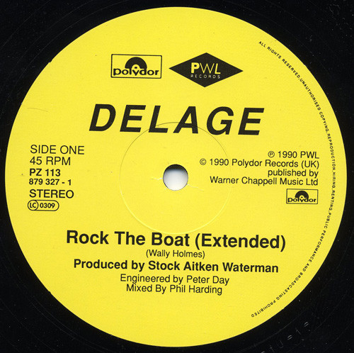 Delage - Rock The Boat | Polydor (PZ 113) - 2 Delage - Rock The Boat | Polydor (PZ 113) - 2