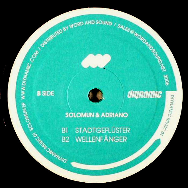 Solomun / Gebrüder Ton / Adriano - Solomun EP | Diynamic Music (DIYNAMIC MUSIC 01) - 2 Solomun / Gebrüder Ton / Adriano - Solomun EP | Diynamic Music (DIYNAMIC MUSIC 01) - 2
