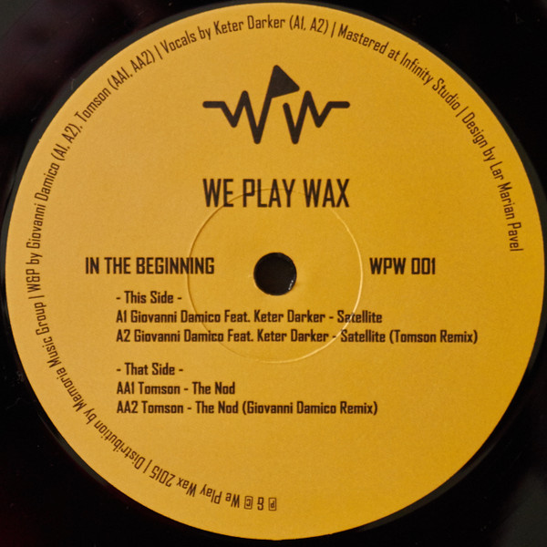 Giovanni Damico & Tomson - In The Beginning | We Play Wax (WPW 001)