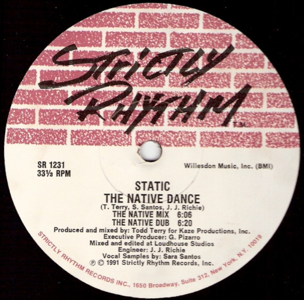 Static - Touch Me Baby / The Native Dance | Strictly Rhythm (SR 1231) - 2 Static - Touch Me Baby / The Native Dance | Strictly Rhythm (SR 1231) - 2
