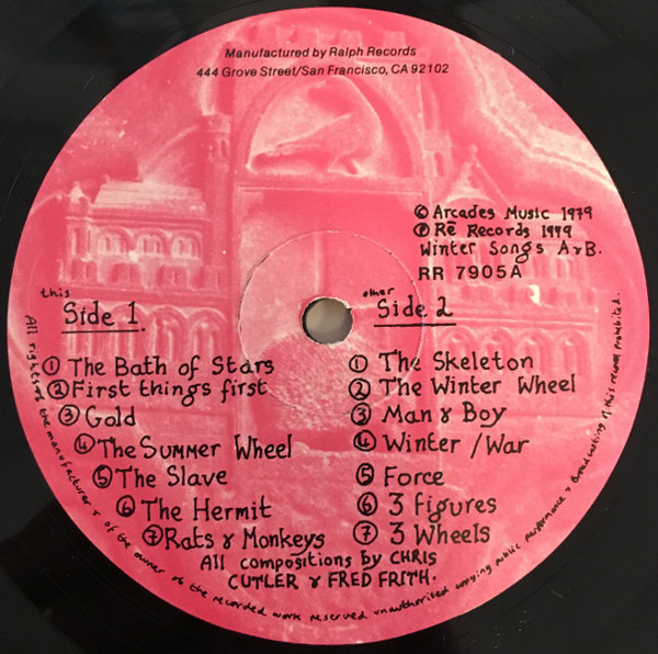 Art Bears - Winter Songs | Ralph Records (RR 7905) - 3 Art Bears - Winter Songs | Ralph Records (RR 7905) - 3
