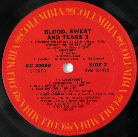 Blood, Sweat And Tears - Blood, Sweat And Tears 3 | Columbia (KC 30090) - 5 Blood, Sweat And Tears - Blood, Sweat And Tears 3 | Columbia (KC 30090) - 5