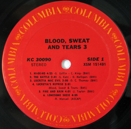 Blood, Sweat And Tears - Blood, Sweat And Tears 3 | Columbia (KC 30090) - 4 Blood, Sweat And Tears - Blood, Sweat And Tears 3 | Columbia (KC 30090) - 4