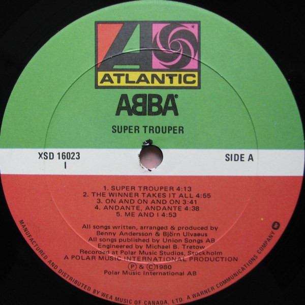 ABBA - Super Trouper | Atlantic (XSD 16023) - 3 ABBA - Super Trouper | Atlantic (XSD 16023) - 3