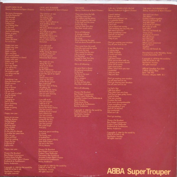 ABBA - Super Trouper | Atlantic (XSD 16023) - 5 ABBA - Super Trouper | Atlantic (XSD 16023) - 5