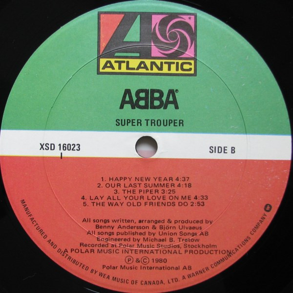 ABBA - Super Trouper | Atlantic (XSD 16023) - 4 ABBA - Super Trouper | Atlantic (XSD 16023) - 4