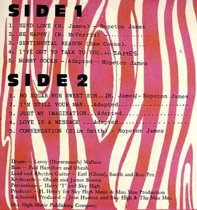Hopeton James - Send Love | Sky High (SHR L.P. 003) - 3