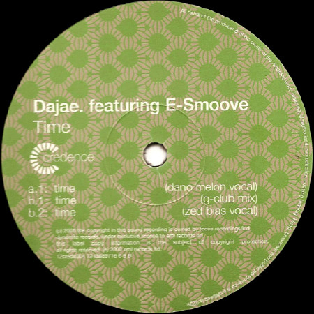 Dajaé Feat. E-Smoove - Time | Credence (12credx 004) - 5