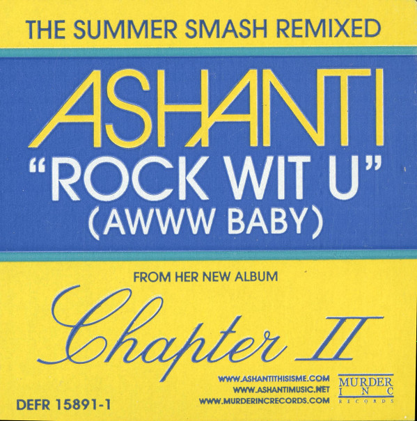 Ashanti - Rock Wit U (Awww Baby) Remix / Feel So Good | Murder Inc Records (DEFR 15891-1) - 3