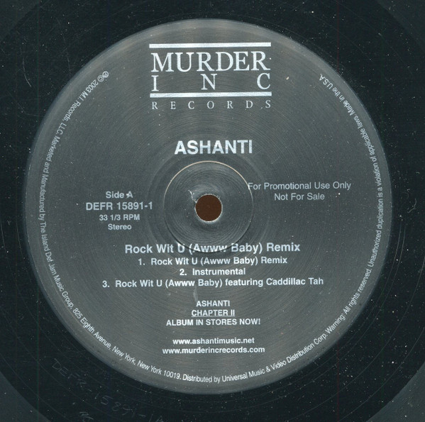 Ashanti - Rock Wit U (Awww Baby) Remix / Feel So Good | Murder Inc Records (DEFR 15891-1) - main