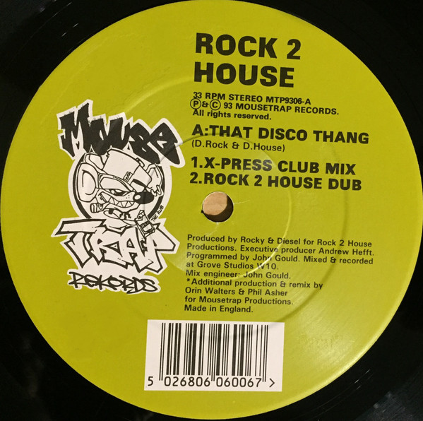 Rock 2 House - That Disco Thang | Mousetrap Records (MTP9306)