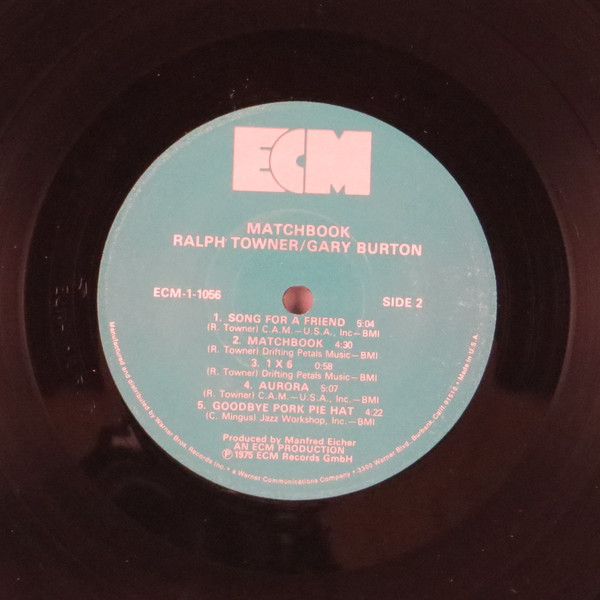 Ralph Towner / Gary Burton - Matchbook | ECM Records (ECM-1-1056) - 4 Ralph Towner / Gary Burton - Matchbook | ECM Records (ECM-1-1056) - 4