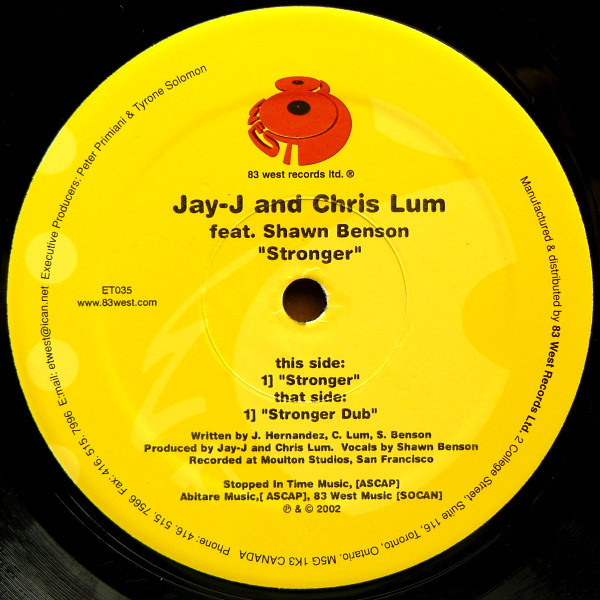 Jay-J & Chris Lum Feat. Shawn Benson - Stronger | 83 West Records (ET035)