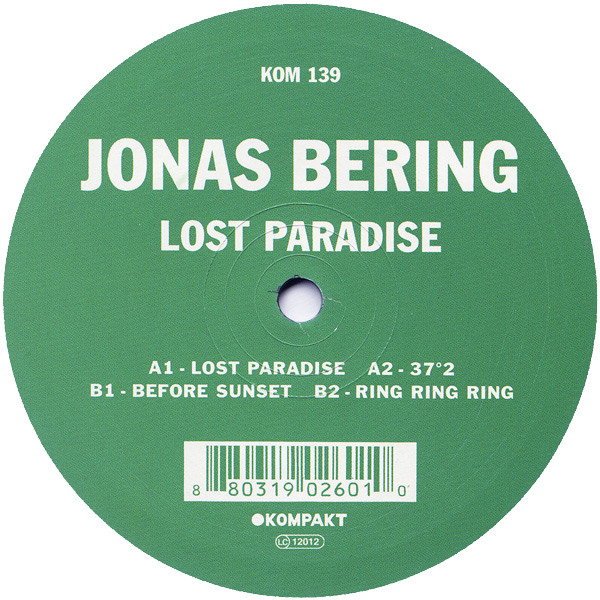 Jonas Bering - Lost Paradise | Kompakt (KOM 139) - main Jonas Bering - Lost Paradise | Kompakt (KOM 139) - main