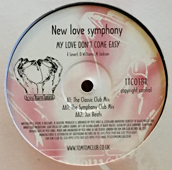New Love Symphony - My Love Don't Come Easy | Tom-Tom Club (TTC018R) - main New Love Symphony - My Love Don't Come Easy | Tom-Tom Club (TTC018R) - main