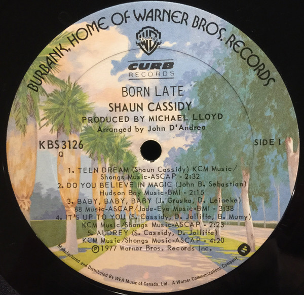 Shaun Cassidy - Born Late | Warner Bros. Records (KBS 3126) - 4 Shaun Cassidy - Born Late | Warner Bros. Records (KBS 3126) - 4