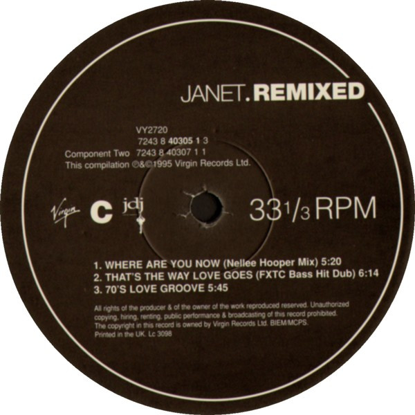 Janet Jackson - Janet.Remixed | Virgin (7243 8 40305 1 3) - 7 Janet Jackson - Janet.Remixed | Virgin (7243 8 40305 1 3) - 7