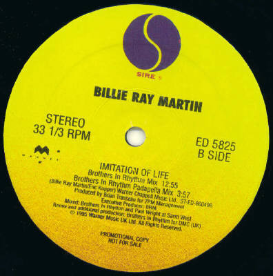 Billie Ray Martin - Imitation Of Life | Sire (ED 5825) - 3 Billie Ray Martin - Imitation Of Life | Sire (ED 5825) - 3