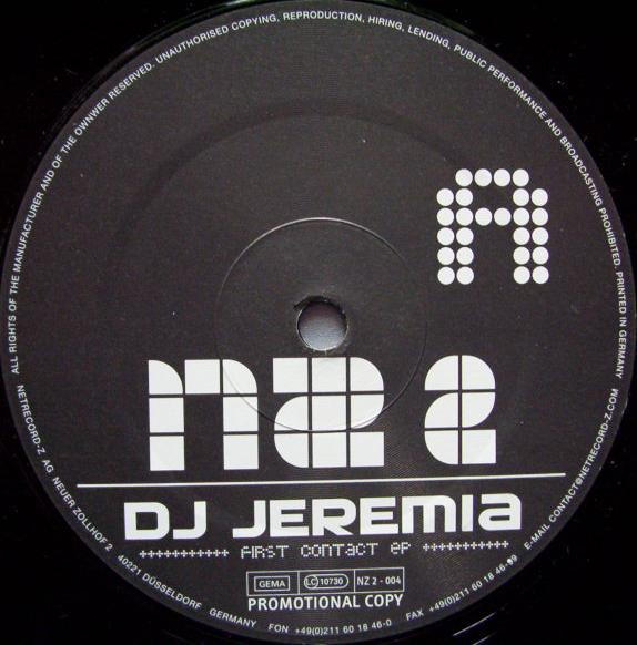 DJ Jeremia - First Contact EP | NZ 2 (NZ 2 - 004) - main DJ Jeremia - First Contact EP | NZ 2 (NZ 2 - 004) - main