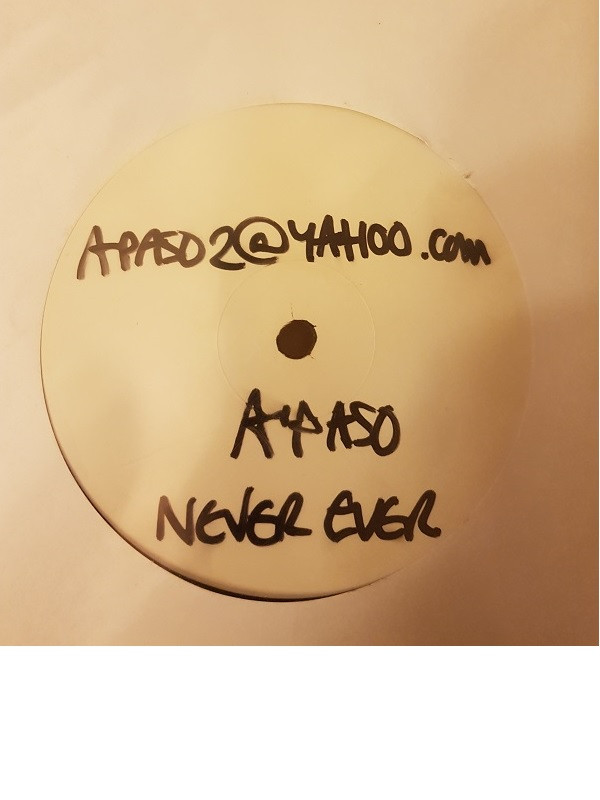 Apaso - Never Ever | Not On Label (APAS 001) - main Apaso - Never Ever | Not On Label (APAS 001) - main