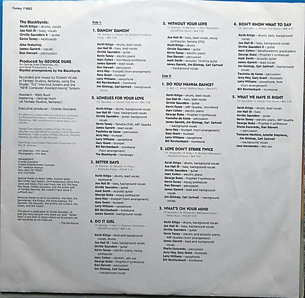 The Blackbyrds - Better Days | Fantasy (F-9602) - 6 The Blackbyrds - Better Days | Fantasy (F-9602) - 6