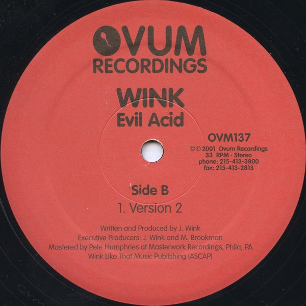 Josh Wink - Evil Acid | Ovum Recordings (OVM137) - 2