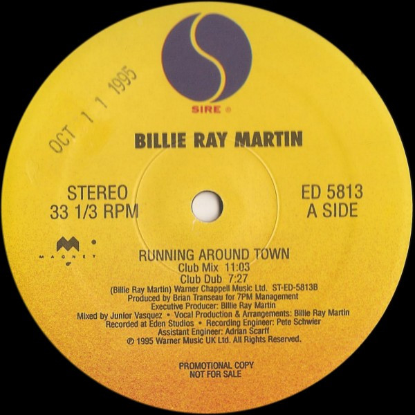 BillieRayMartin - Running Around Town | Sire (ED 5813) - 2