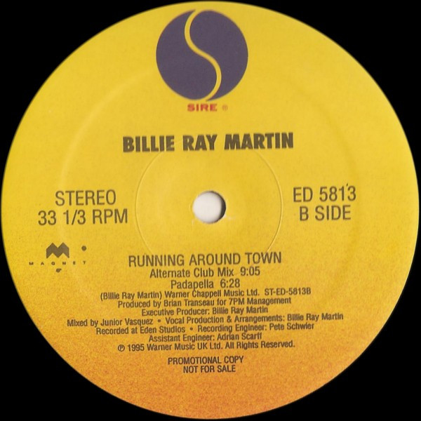 BillieRayMartin - Running Around Town | Sire (ED 5813) - 3