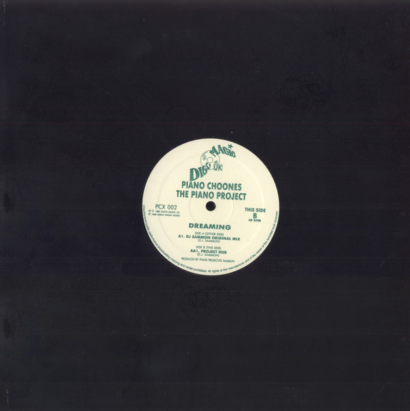 The Piano Project - Dreaming | Disco Magic UK (PCX 002) - 3