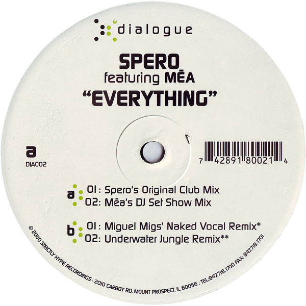 Spero Pagos Featuring Mea Fisher - Everything | Dialogue (DIA002)
