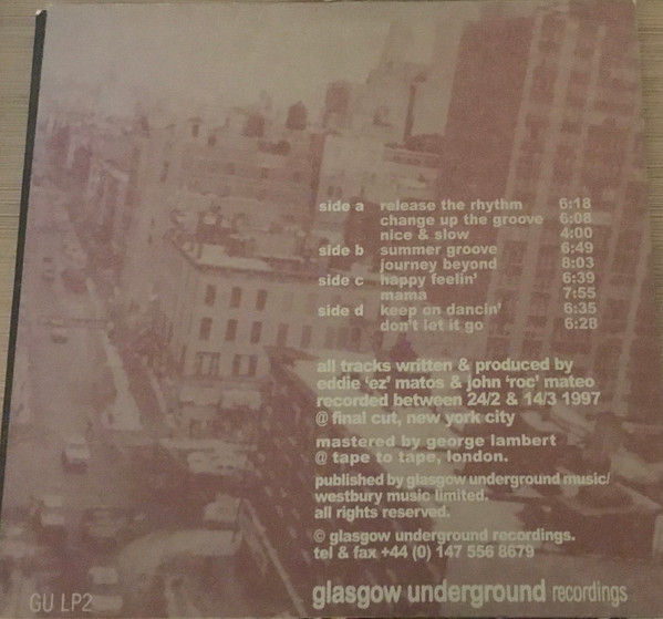 Mateo & Matos - New York Rhythms | Glasgow Underground (GU LP2) - 2
