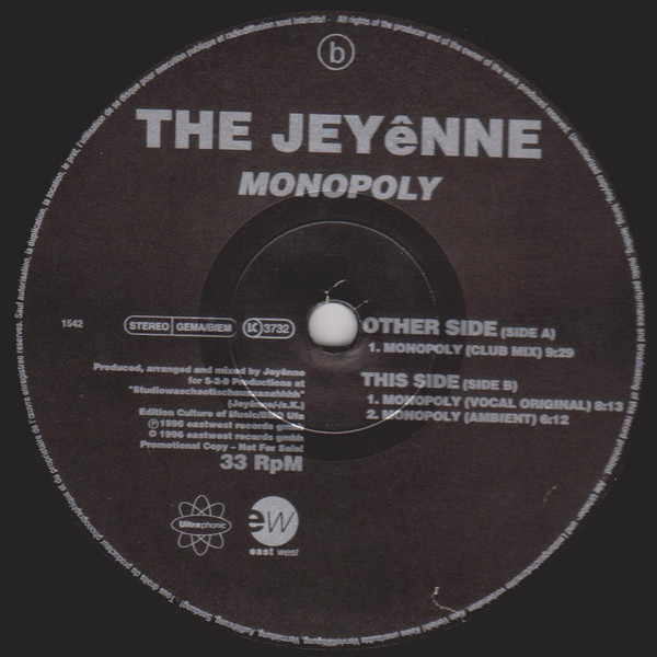 Jeyênne - Monopoly | Ultraphonic (PM 1542) - main Jeyênne - Monopoly | Ultraphonic (PM 1542) - main