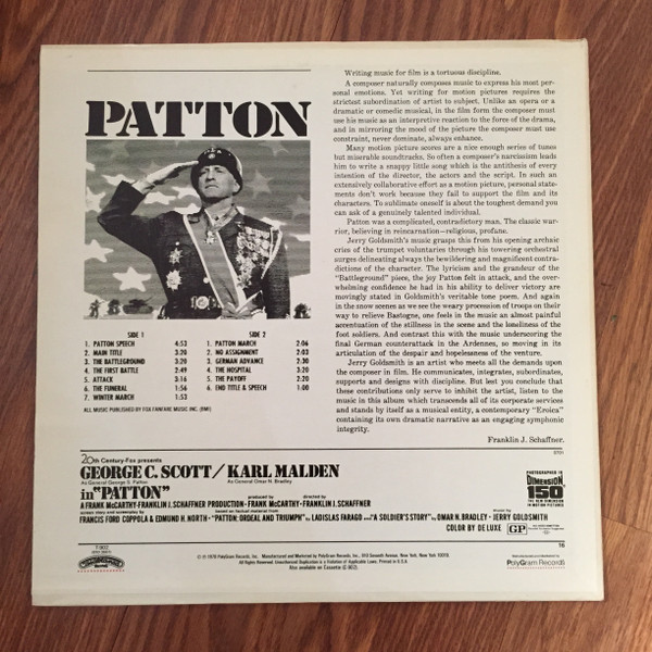 Patton (Original Motion Picture Score)